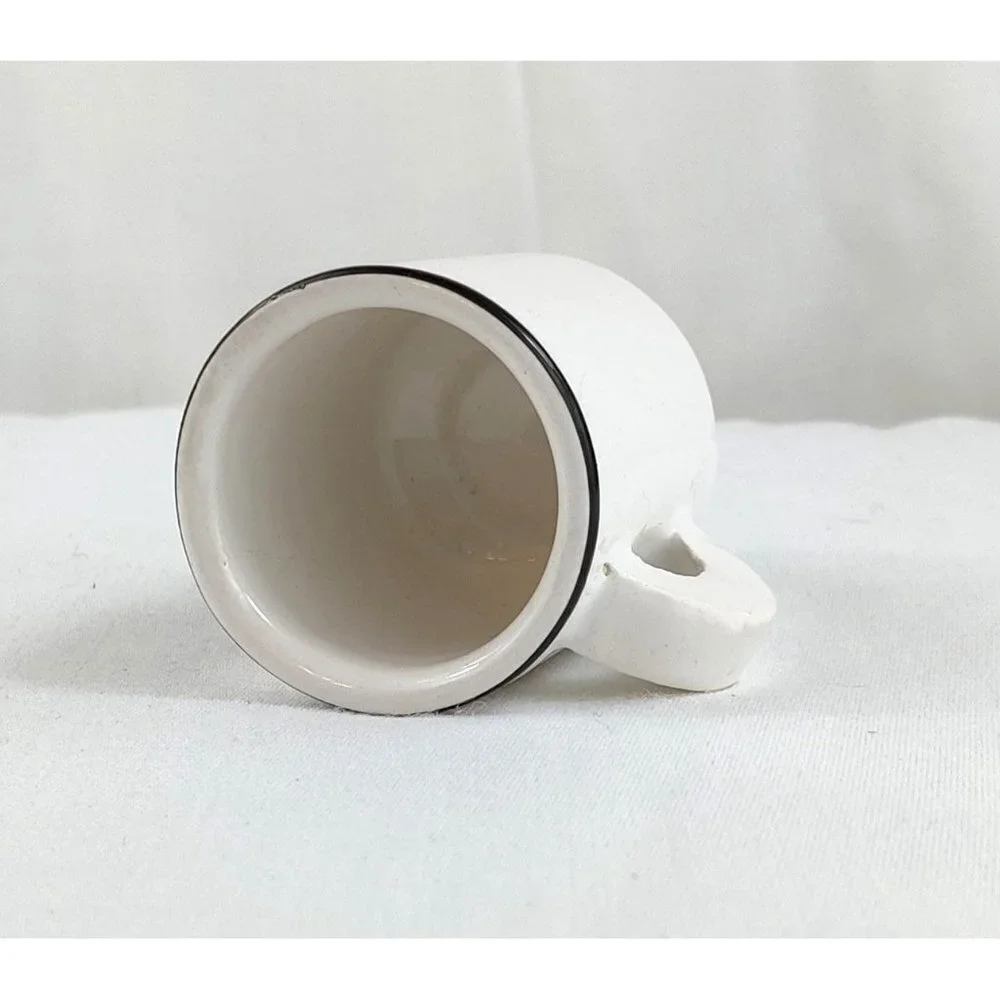Miniature Coffee Cup 2" Antique Car Henry Ford Museum Lancaster 1895 Steampunk - Picture 5 of 6